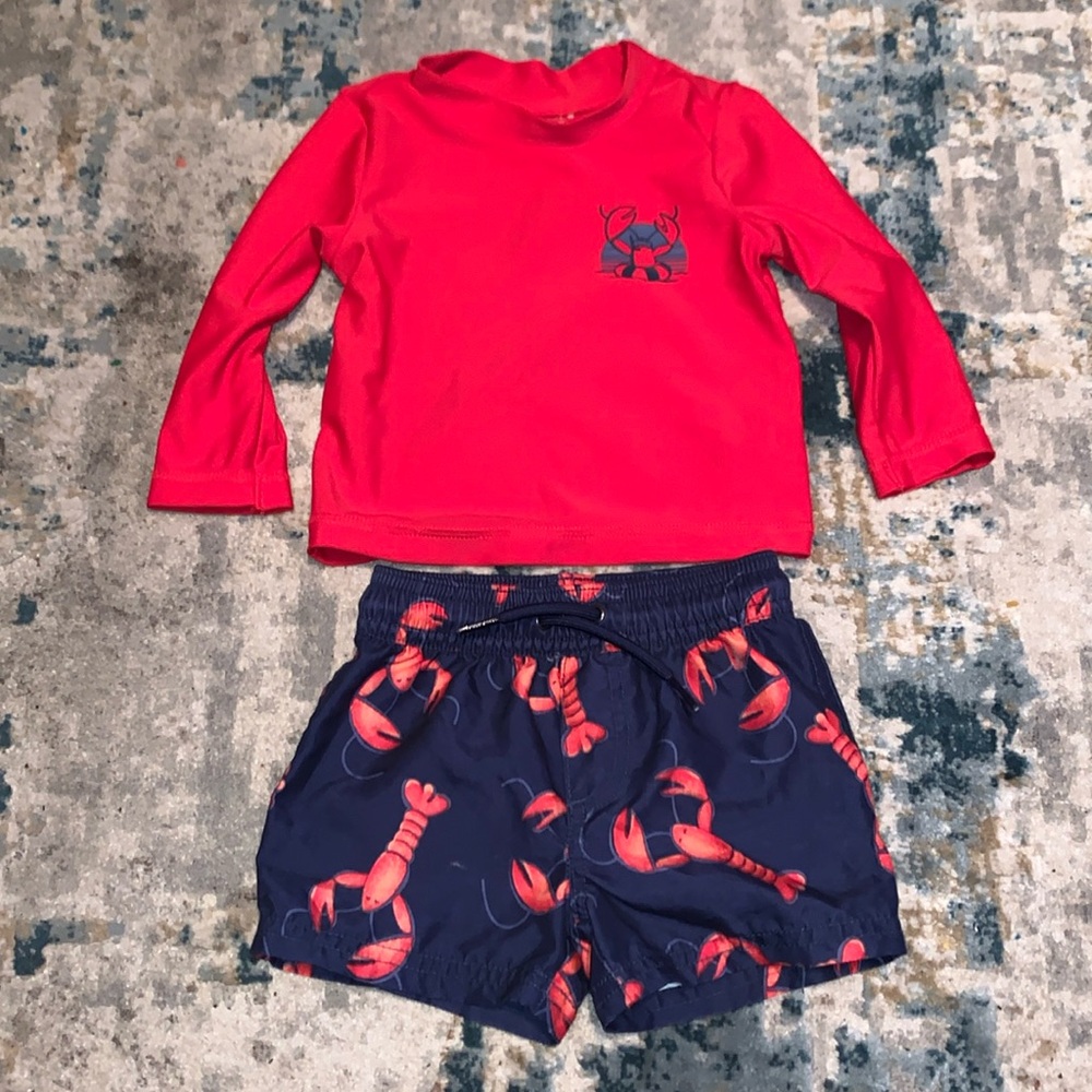 Baby Carter swim set 9 months